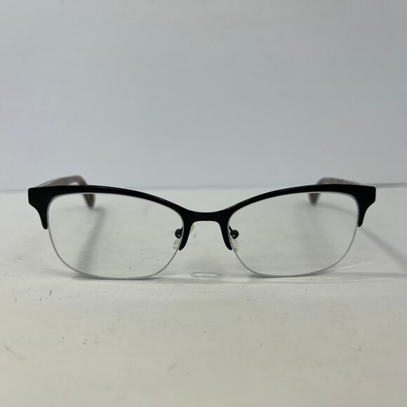 PRADA VPR 60P FAR-101 Black Half Jacket FRAMES ONLY  Orange Interior 54-17-140 - Picture 2 of 16